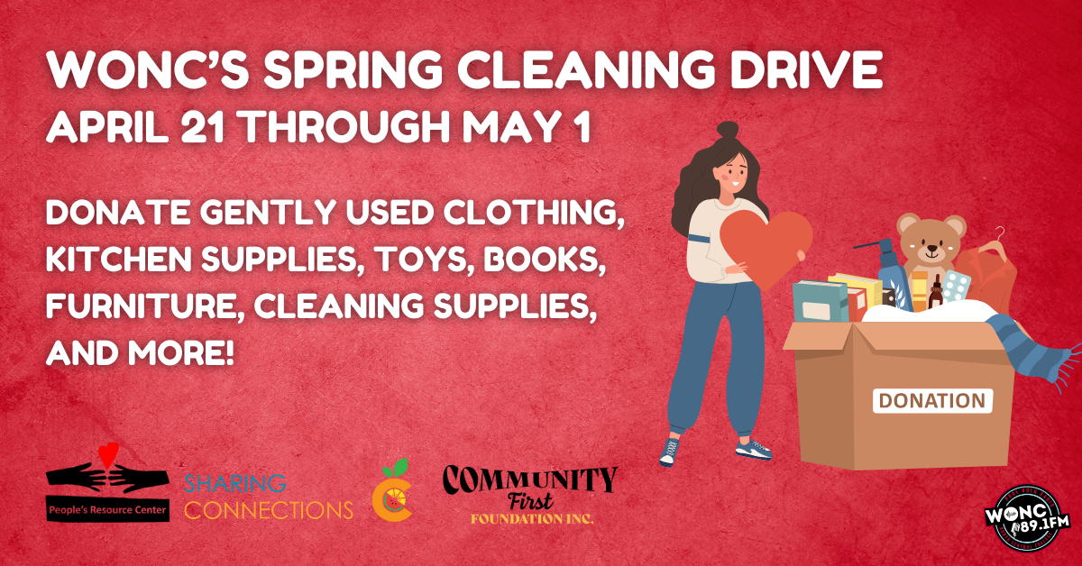 WONC’s Spring Cleaning Drive